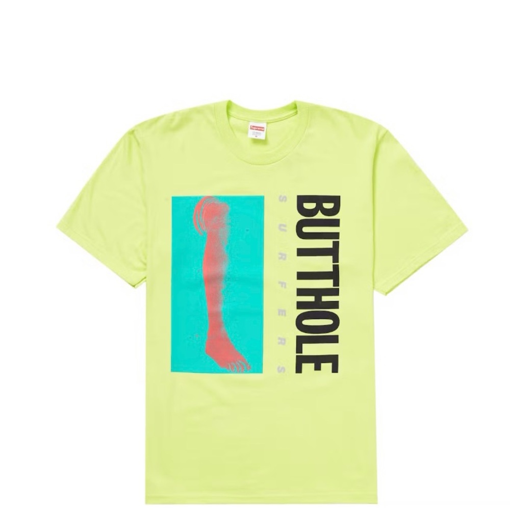 Supreme Neon Green Butthole Surfers Tee